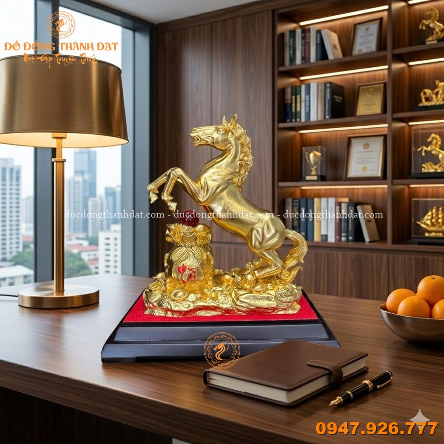 Tượng Ngựa Bằng Đồng Đặt Trên Bàn Làm Việc 3 Tuong Ngua Bang Dong Phong Thuy 2026 (5)