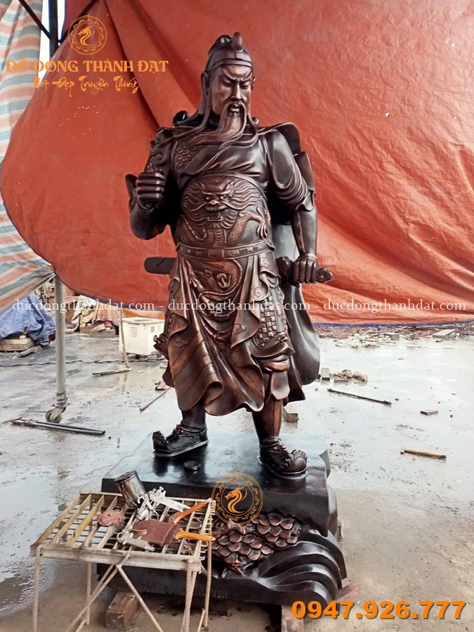 Tượng Quan Vân Trường Bằng Đồng Cao 2m4 9 Tuong Quan Van Truong Bang Dong Cao 2m4 (6)