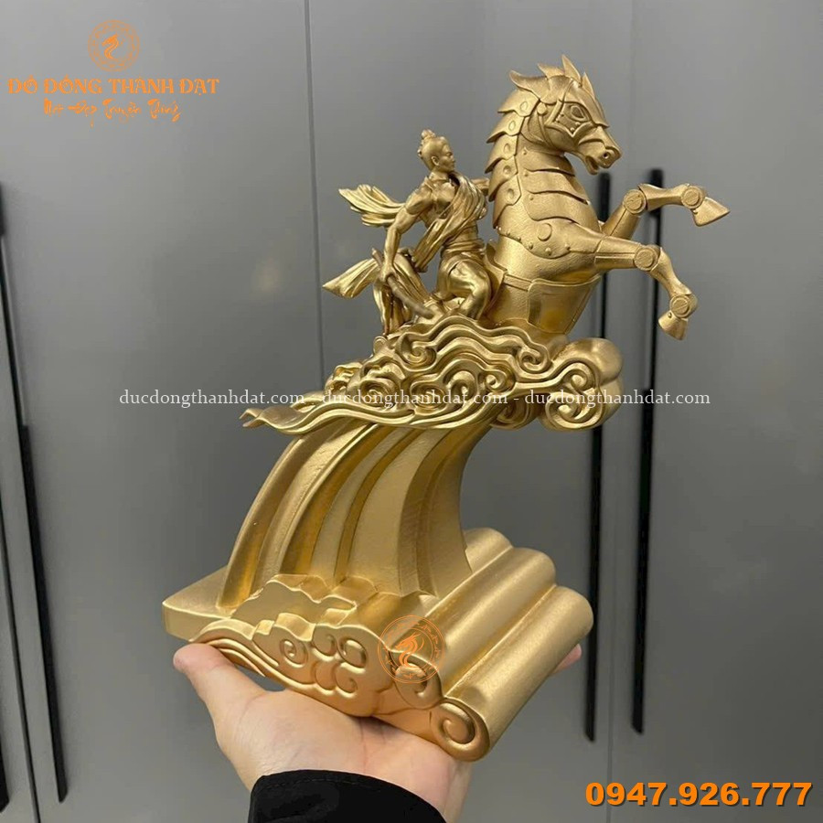 Tượng Thánh Gióng Bằng Đồng Cao 32cm 1 Tuong Thanh Giong Dong Vang 32cm (5)