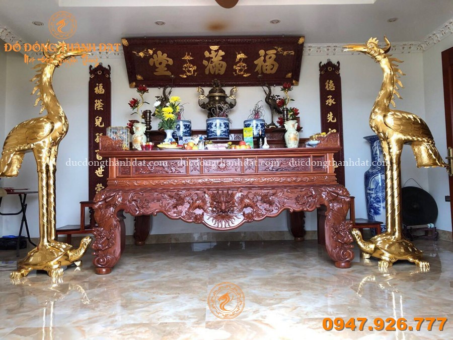 Hạc Thờ Bằng Đồng Catut Cao 1m97 6 Feedback Hac Tho Bang Dong Co Lon (2)