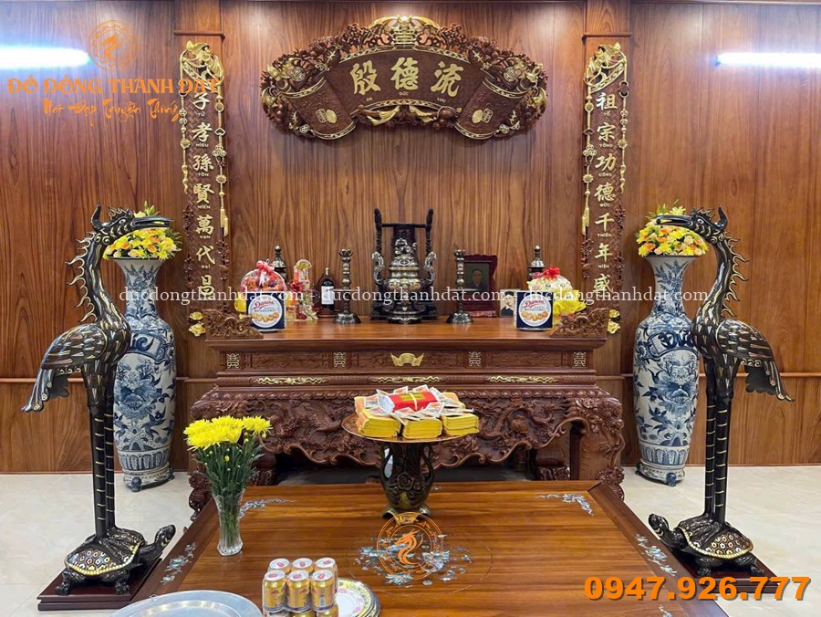 Cách Bày Trí Hạc Thờ Bằng Đồng Cỡ Lớn Chuẩn Phong Thủy Gia Tộc 1 Feedback Hac Tho Bang Dong Co Lon (21)