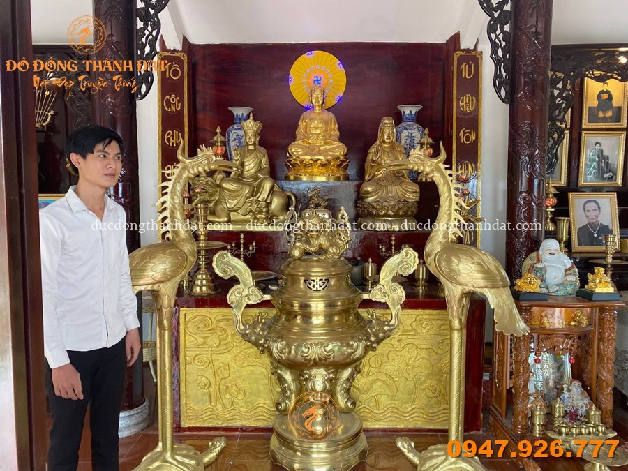 Cách Bày Trí Hạc Thờ Bằng Đồng Cỡ Lớn Chuẩn Phong Thủy Gia Tộc 3 Feedback Hac Tho Bang Dong Co Lon (23)