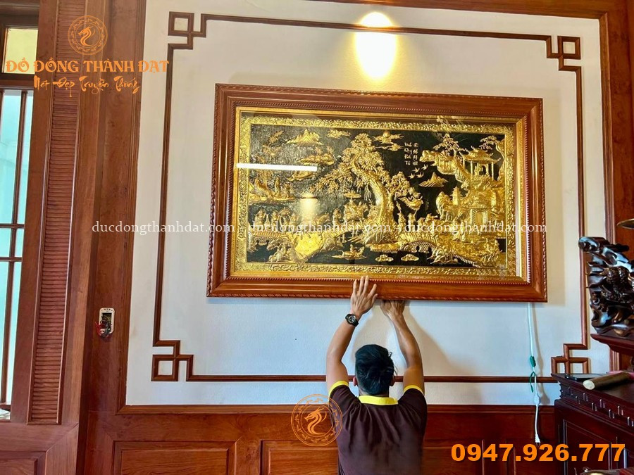 Tranh Vinh Quy Bái Tổ Dát Vàng 24k 1m5x90 5 Tranh Vinh Quy Bai To Dat Vang 24k 1m5x90 (1)