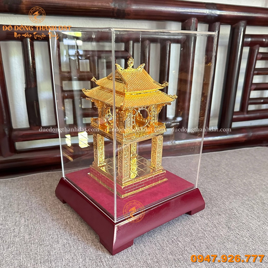 Mô hình Khuê Văn Các mạ vàng 24K cao 18cm 2 Khue Van Cac Ma Vang 24k 18cm (6)