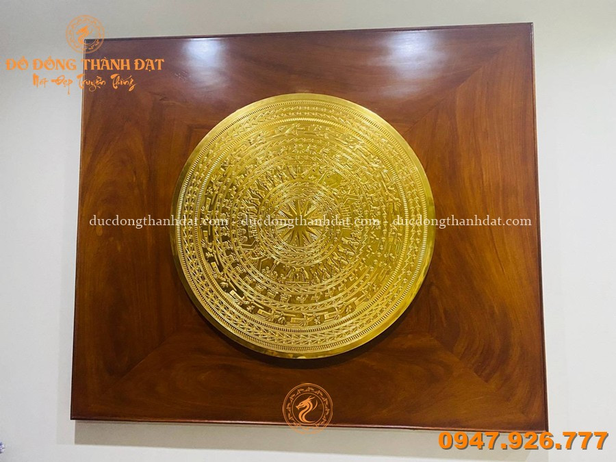 Hoàn Thiện Lắp Đặt Mặt Trống Đồng Dát Vàng 24K DK 90cm Tại TP. Vinh, Nghệ An 1 Lap Dat Mat Trong Dong Dat Vang 24k 90cm (1)