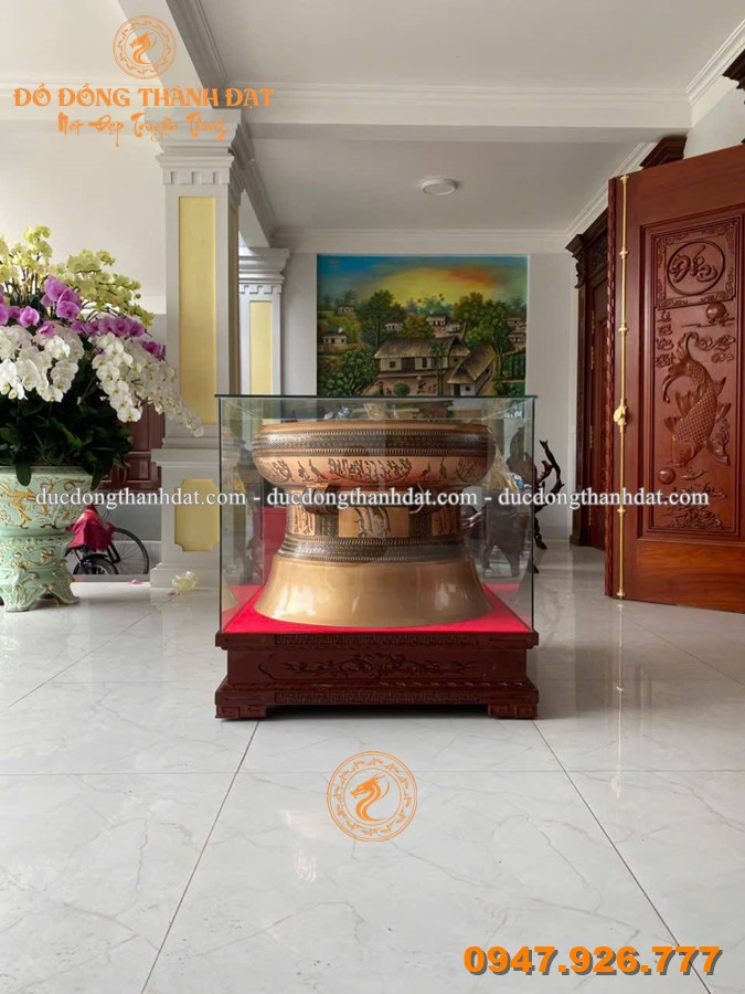 Bàn Giao Quả Trống Đường Kính 70cm Đồng Đỏ Vân Chìm Cho Khách Hàng Hà Nội 2 Ban Giao Qua Trong Dong Van Chim 70cm Cho Khach Hang (10)