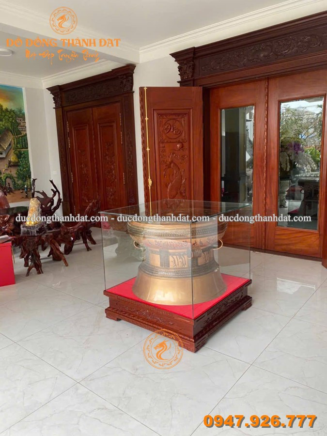 Bàn Giao Quả Trống Đường Kính 70cm Đồng Đỏ Vân Chìm Cho Khách Hàng Hà Nội 3 Ban Giao Qua Trong Dong Van Chim 70cm Cho Khach Hang (9)