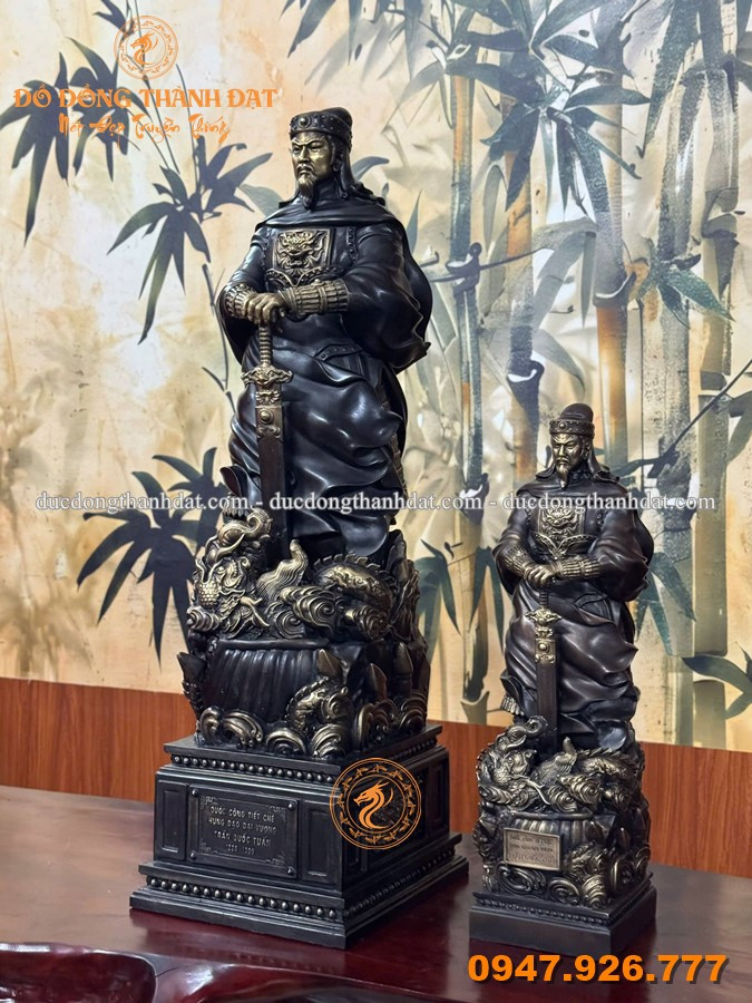 Tượng Đức Thánh Trần Bằng Đồng Đặt Bàn Làm Việc – 3 Mẫu Đẹp, Ý Nghĩa 3 Tuong Duc Thanh Tran Bang Dong Mau Hun Gia Co (12)