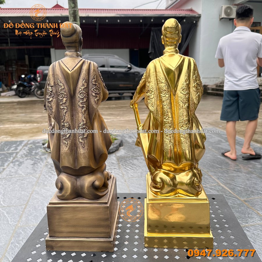 Tượng Trần Hưng Đạo Dát Vàng 60cm 7 Tuong Tran Hung Dao Dat Vang Cao 60cm (10)